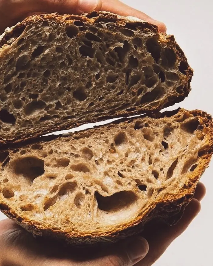 Dark crust sourdough at The Flour & Fern Bakehouse